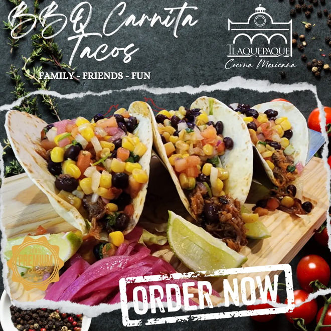 BBQ carnita tacos